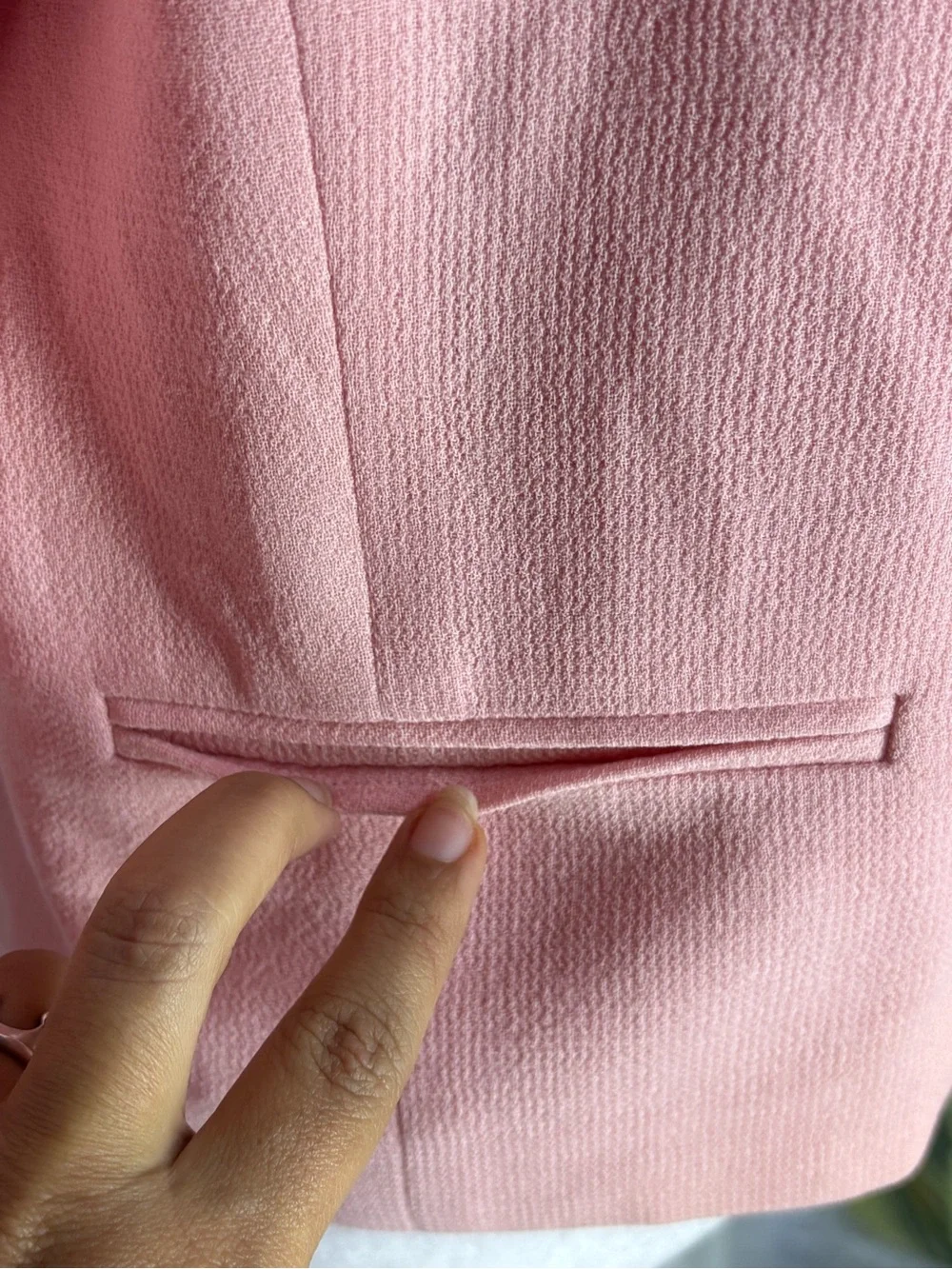 Vintage OSCAR DE LA RENTA Cocktail Wool Blazer Blush Pink 8P Made in Korea